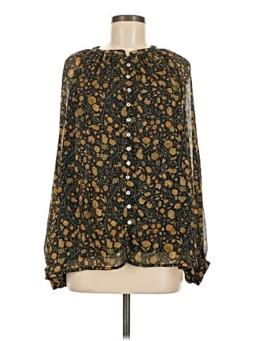 Olivaceous Long Sleeve Blouse (view 1)
