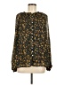 Olivaceous 100% Polyester Gold Long Sleeve Blouse Size M - photo 1