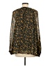 Olivaceous 100% Polyester Gold Long Sleeve Blouse Size M - photo 2