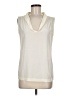 Tory Burch Ivory Sleeveless Silk Top Size 6 - photo 1