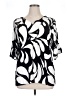 Escapada Black 3/4 Sleeve Blouse Size XL - photo 1
