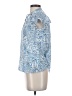 Parker 100% Silk Blue Short Sleeve Silk Top Size XS - photo 5