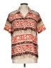 Alfred Dunner 100% Polyester Print Red Short Sleeve Blouse Size 12 - photo 1