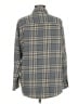 Old Navy 100% Cotton Plaid Gray Long Sleeve Button-Down Shirt Size M - photo 2