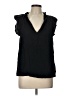 Old Navy 100% Cotton Black Sleeveless Blouse Size L - photo 1