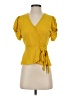 Meraki Yellow Short Sleeve Blouse Size S - photo 1