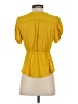 Meraki Yellow Short Sleeve Blouse Size S - photo 2