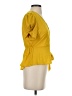 Meraki Yellow Short Sleeve Blouse Size S - photo 4