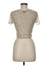 Mixed Threads Ivory Short Sleeve Blouse Size M - photo 2