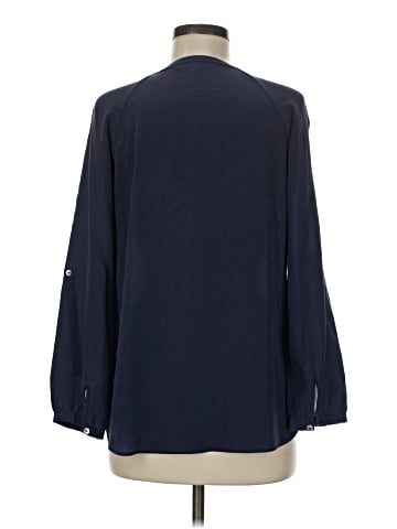 Daniel Rainn Long Sleeve Silk Top (view 2)