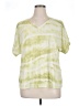 Chico's Tie-dye Green Short Sleeve T-Shirt Size XL - photo 1