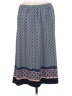 Christopher & Banks Print Blue Casual Skirt Size M - photo 1