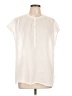 Lou & Grey Ivory Short Sleeve Blouse Size L - photo 1
