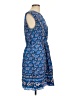 J.Crew Paisley Blue Casual Dress Size 10 - photo 4