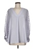 Staccato 100% Polyester Gray 3/4 Sleeve Blouse Size M - photo 1