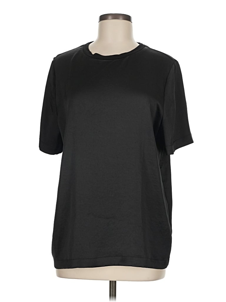Pre-owned Open Edit Short Sleeve T-shirt In Black