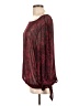 Bobeau 100% Polyester Burgundy Long Sleeve Blouse Size L - photo 5