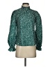 Shein Green Long Sleeve Blouse Size S - photo 1