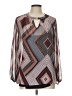 I.N. Studio Brown Long Sleeve Blouse Size L (petite) - photo 1