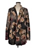 Solitaire 100% Polyester Floral Brown Blazer Size M - photo 1