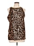 Alfani 100% Polyester Brown Sleeveless Blouse Size 10 - photo 1