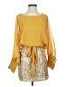 Xtaren 100% Polyester Gold Cocktail Dress Size S (estimated) - photo 1