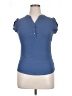 Blooming Jelly Blue Short Sleeve Top Size 1X - photo 1