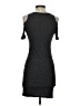 Soprano Solid Gray Casual Dress Size S - photo 2