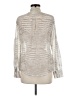 BCBGMAXAZRIA Silver Long Sleeve Blouse Size M - photo 2