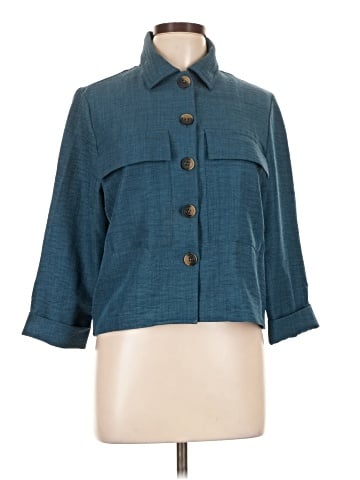 Olivia & Martin 3/4 Sleeve Button-Down Shirt (view 1)