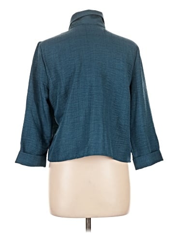 Olivia & Martin 3/4 Sleeve Button-Down Shirt (view 2)