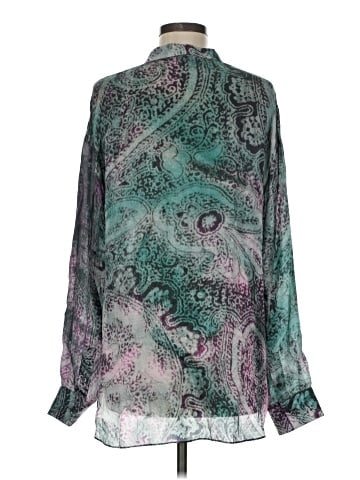 Worth New York Long Sleeve Silk Top (view 2)