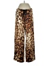 Natori 100% Polyester Animal Print Brown Casual Pants Size XS - photo 1
