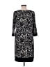 Laundry by Design Print Black Casual Dress Size M - photo 2