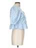 Zara Blue 3/4 Sleeve Blouse Size L - photo 4