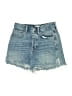 7 For All Mankind Blue Denim Shorts Size 25 waist - photo 1