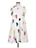 THML 100% Polyester Graphic White Casual Dress Size XS - photo 1