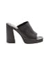 Steve Madden 100% Leather Black Heels Size 8 - photo 1