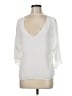 BCBGMAXAZRIA 100% Polyester Ivory 3/4 Sleeve Blouse Size M - photo 1