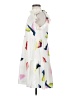 THML 100% Polyester Graphic White Casual Dress Size XS - photo 5