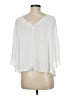 BCBGMAXAZRIA 100% Polyester Ivory 3/4 Sleeve Blouse Size M - photo 2