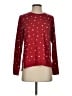 Lucky Brand Polka Dots Burgundy Pullover Sweater Size S - photo 1