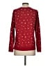 Lucky Brand Polka Dots Burgundy Pullover Sweater Size S - photo 2