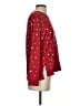 Lucky Brand Polka Dots Burgundy Pullover Sweater Size S - photo 4