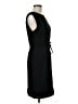 Talbots 100% Polyester Solid Black Casual Dress Size 8 - photo 4