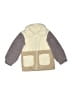 H&M 100% Polyester Color Block Ivory Coat Size 4T - photo 1