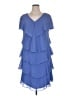 Patra 100% Polyester Blue Cocktail Dress Size 16 - photo 1