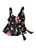 Lands' End Floral Black Swimsuit Top Size 12 - photo 1