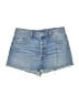 Zara Blue Denim Shorts Size 8 - photo 1
