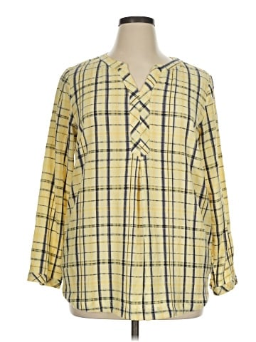 Christopher & Banks 3/4 Sleeve Blouse (view 1)